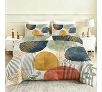 Couette Été 160x200 Géométrique Couette sans Housse Milieu du Siècle