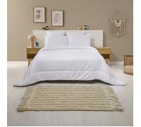 Couette été Anti-transpiration 200x200 cm Légère et respirante - pour Lit 1/2 personnes - Enveloppe microfibre TopCool - BLEU CALIN