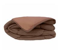 Couette hiver 140x200 cm COCOON BICOLORE Chocolat/Moka garnissage fibre polyester 400 g/m2