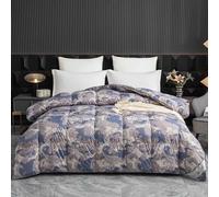 Couette Hiver 220x240 TrèS Chaude Dodo Epaisse Couette Couleur ImpriméE Hiver Edredon Velours éDredon Gonflant Adulte Duvet 2 Personnes(1,200x230cm-3.5kg)