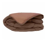 Couette hiver 260x240 cm COCOON BICOLORE Chocolat/Moka garnissage fibre polyester 400 g/m2