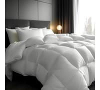 Couette Hiver en Plumes et Duvet 360g/m² - Qualité française - Gonflante | Garnissage neuf 70% plumes & 30% duvet de canard • Chaude pour l'hiver • Enveloppe coton • Douce & respirante • Anallergique