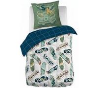 Couette imprimée 140x200cm + 1 taie d'oreiller 63x63cm coton motif stakeboard - STREET - ALTOBUY