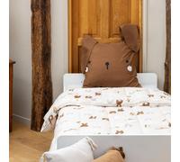 Couette imprimée 240x260 cm avec taies Coton Pompon