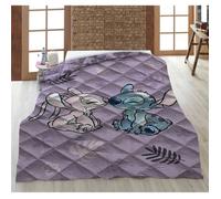 Couette Imprimée - AYMAX - Stitch & Angel - 140x200 cm - Réversible - Multicolore