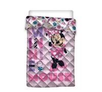 Couette imprimée - Disney - Minnie - 140x200 cm - Rose - Lavable en machine