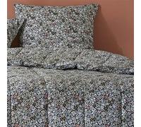 Couette Imprimée Fleurs 140x200 cm + 1 Taie d'oreiller 60x60 cm - MEGAN - ALTOBUY Multicolore G