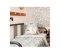 Couette Imprimée Forêt 240x220 cm + 2 Taies d'oreiller 60x60 cm - VALDY -
