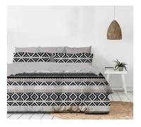 Couette imprimée - MORTREUX SAS - 1 ou 2 personnes - LÉGÈRE - Gris - Synthétique