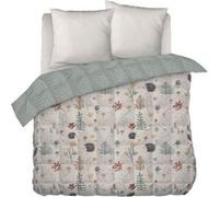 Couette Imprimée Motifs Hérisson 260 x 240 cm + 2 Taies d'oreiller 60x60 cm - GEDEON - ALTOBUY Blanc G