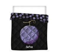 Couette Imprimée Réversible - ONE PIECE - Gomu Gomu - 240x220 cm - Polyester - Lavable en machine