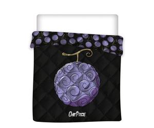 Couette Imprimée Réversible - ONE PIECE - Gomu Gomu - 240x220 cm - Polyester - Lavable en machine