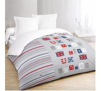 Couette légère imprimée - MORTREUX - London city - 200 x 200 cm - 300g/m² - Lavable à 40°C