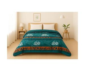 Couette légère imprimée Végétal - 1 ou 2 personnes 200x200 - Spécial été - MORTREUX