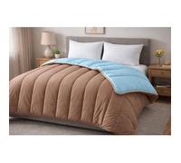 Couette - MORTREUX - 240x260 - Tempérée - Microfibre - 350g fibre creuse siliconée
