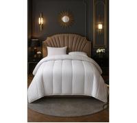 Couette - MORTREUX - Couette chaude Microfibre Blanche - 200 x 200 cm - 450g/m² - Lavable en machine