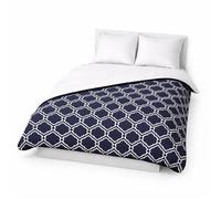 Couette - MORTREUX - Indu15 - 240x260 cm - Microfibre imprimée - Garnissage 200 g/m² (ultra légère)