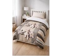 Couette - MORTREUX - Kitten - 1 personne 140x200 - Légère (spécial été) - Garnissage 200 g/m² microfibre