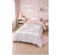 Couette - MORTREUX - Ninon - Uni vieux-rose - 140 x 200 cm - Tempérée 300 g/m²