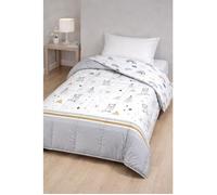 Couette - MORTREUX - Sapin futé / Rainbow - 140 x 200 cm - Tempérée - Microfibre 300 g/m²