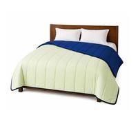 Couette - MORTREUX - Tempérée Microfibre - 220 x 240 cm - 300 g/m² - Bicolore réversible