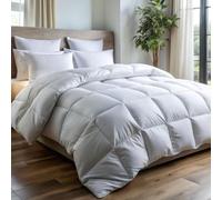 Couette Naturelle Tempérée 90% Duvet - 220g/m² - Fabrication Française- Légère et gonflante