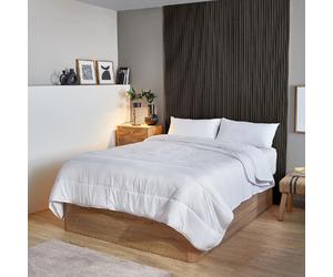 Couette Nordique DUO - Fibre de 300gr+150gr - Anti-acariens - 4 Saisons - 220x220cm-Lit 140