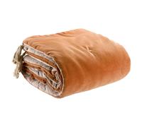 Couette pompons Vivaraise Elise Marron 80x180 cm