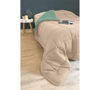 Couette Sans Housse Lavable Zelesta Easybed - Gris Clair & Vert De Mer - 200x200 Cm Gris Clair & Vert de Mer
