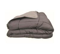 Couette Sans Housse Lavable Zelesta Easybed - Gris Foncé & Gris Argenté - 240x220 Cm Gris Foncé & Gris Argenté