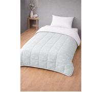 Couette simple face - MORTREUX - Plumes - 140x200 cm - 200 g/m² - Vert imprimé