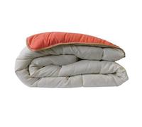 Couette tempérée Beige/Corail - 2 personnes 220 x 240 - MI SAISON - MORTREUX