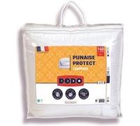 Couette tempérée DODO 140x200 cm - 1 personne - Protection anti punaise, anti acarien - 300G/m² - Blanc - Fabriqué en France Blanc G
