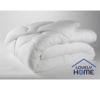 Couette tempérée Lovely Home, 220 x 240 cm, 350gr/m², Anti-acariens, Blanc