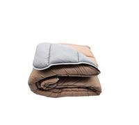 Couette ultra chaude Gris Anthracite/Sable - 1 personne 140 x 200 - Spécial Hiver - MORTREUX