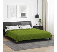 Couette Vidaxl Duvet complet toute l'année Vert 240 x 200 cm Microfibre