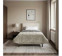 vidaXL Duvet d'été simple Matelassé Gris clair 135 x 200 cm