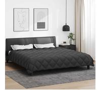 Couette Vidaxl Duvet d'hiver Anthracite 200 x 200 cm Microfibre