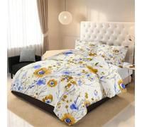 Couettes Imprimée 220x240 2 Personnes Motif Vintage Floral sans Housse
