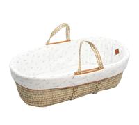 Couffin Bébé Avec Matelas Habillage Et Drap Housse Melody Melody, Blanc Imprimé Minimali TU