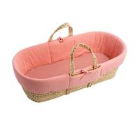 Couffin bébé en fibres naturelles avec habillage tissu - ESMEE