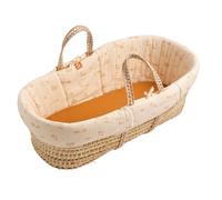 Couffin bébé en fibres naturelles avec habillage tissu - ORSINO