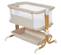Couffin pour bébé - Lit d'appoint et lit bébé 3-en-1 - Grand panier de rangement - Matelas moelleux - Panneaux latéraux en filet tout autour - Réglable en hauteur sur 6 positions - Facile à transporte
