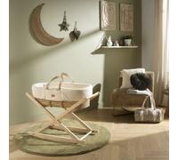 Couffin bébé en fibres naturelles avec habillage tissu - PETIT CHOU