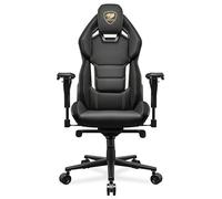 Cougar Gaming | Fauteuil Gaming | Hotrod Royal - Coque en Plastique renforcé de Fibre de Verre - roulettes antibruit - Similicuir et microsuède - Dossier multizone - Ergonomique
