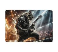 Cougar Guitar Tapis De Chambre 150 X 100 Cm, Imprimé Pour Chambre En Hiver | Tapis de salon à poils courts : convient aux petits espaces; avec surface douce; pour chambre et salon