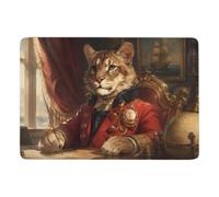 Cougar Mythical World Tapis 150 X 100 Cm, Antidérapant Cadeau Crémaillère | Tapis imprimé à poils courts : convient aux petits espaces; avec entretien facile à la main; près du lit ou du canapé
