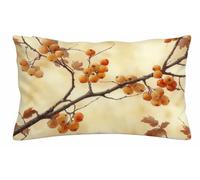 Couleur Moutarde Velours Doux Housse Coussin 60x80cm Lot de 1 O-8407 | Planter Rectangulaire Taie Oreiller avec Fermeture Éclair Invisible, pour Extérieur Jardin Salon Décor Maison Cadeau