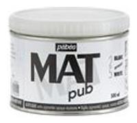 Pébéo Couleurs acryliques Mat Pub – Extra fine, extra mate – Blanc permanent – 500 ml