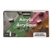 Pébéo – Acrylique multisurfaces Couleurs Décoration – Set 24 x 59 ml Brillant, couleurs assorties